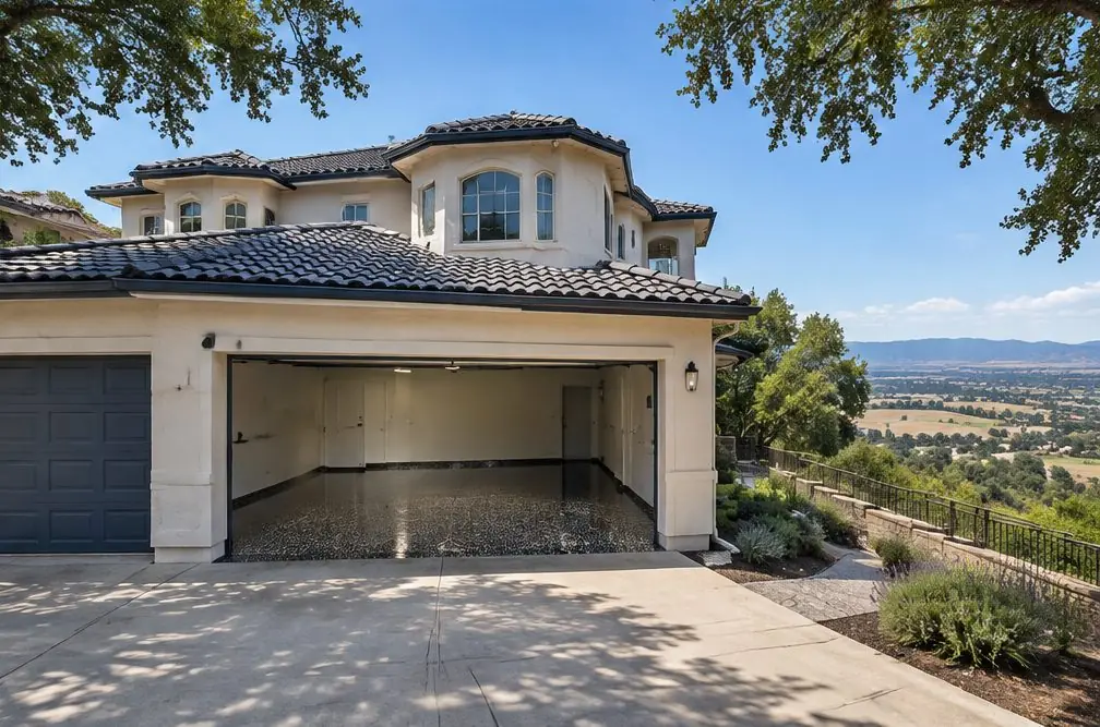 Illustration: a coated garage floor in a typical Lagoon Valley home